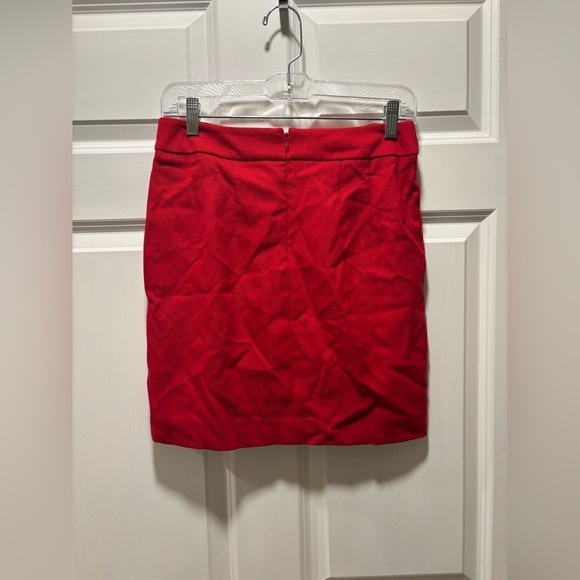 Loft Red Pencil Skirt - Picture 4 of 6